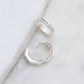 Hexagon Huggie Earrings - Gold or Silver