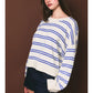 Arthur Ribbed Cropped Contrast Sweater