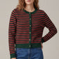 Seneca Striped Knit Sweater Cardigan
