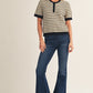 Zig-zag Pattern Lightweight Sweater Top