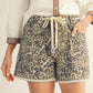 Darla Drawstring Waist Leopard Shorts