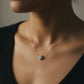 Faith Over Fear Amazonite Cross Necklace On Gold Chain
