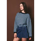 Wren Contrast Striped Crew Sweater