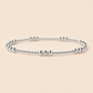 Trio Silver Plated Smooth Beaded Stretch Bracelet