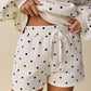 Zoey Shorts Polka Dot Fleece Shorts