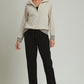 Park Polkadot Printed Half Zip Lightweight Top