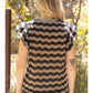 Wavy Stripe Sweater Knit Top