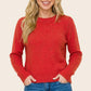 Focus Crew Neck Long Puff Sleeve Dressy Sweater