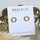 Round CZ Pearl Stud Earrings