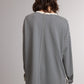 Imprint Top Stripe Contrast Knit Top