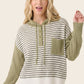 Andy Color Block Long Sleeve Hoodie Sweater