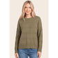 Honeycomb Textured Long Sleeve Sweater