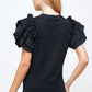 Maysvill eFlutter Ruffle Sleeve Top