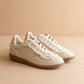 The April | Cream Lace-Trimmed Retro Sneaker