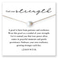 Intentions Symbol Necklace-Pearl, Inspirational Jewelry Gift