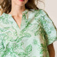 Foreside Embroidered Floral Print Blouse