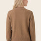 Suede Accent Sweater Jacket