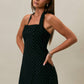 Nebraska Halter Neck Polka Dot Mini Dress