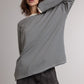 Imprint Top Stripe Contrast Knit Top