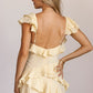 Secondary Textured Ruffle Mini Dress