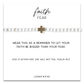 Faith Over Fear Cross Howlite Stretch Bracelet