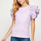 Maysvill eFlutter Ruffle Sleeve Top