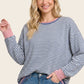 Eden Contrast Striped Long Sleeve Sweatshirt