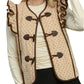Nexus Polka Dot Ruffle Trim Toggle Vest