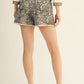 Darla Drawstring Waist Leopard Shorts