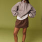 Checkered Piper Snap Button Sweater