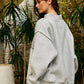 PRAY Embroidered Mock Neck Sweatshirt