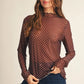 Palmer Polka Dot Mesh Top