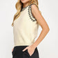 Winchester Embroidered Sleeveless Knit Tank Top