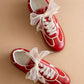 The Dalia | Cherry Lace Up Sneaker