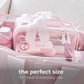 Jelly Cosmetic Bag Ballet Pink Bow Lay-Flat Makeup  Bag by Case-Mate