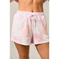 Tessa Shorts Patch Work Printed Sweat Shorts with Drawstring