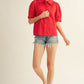 Peter Pan Collard Button Down Top