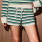 Story Shorts Striped Sweater Knit Lounge Shorts