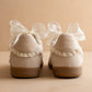 The April | Cream Lace-Trimmed Retro Sneaker
