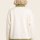 Myra Mock Neck Half Zip Color Blocked Sweatshirt