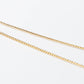 Faith Over Fear Gold Cross Necklace on Delicate Chain