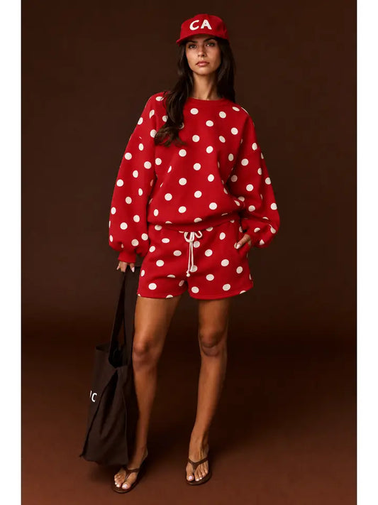 Bodi Top Polka Dot Fleece Sweatshirt