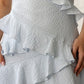 Secondary Textured Ruffle Mini Dress