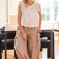 Mother Striped Drawstring Jogger Pants