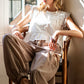 Mother Striped Drawstring Jogger Pants