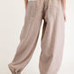 Mother Striped Drawstring Jogger Pants