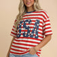 USA 250th Anniversary Commemorative Oversized Stripe Tee