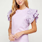 Maysvill eFlutter Ruffle Sleeve Top