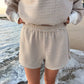 Bali Shorts Dark Navy Blue and White Big Striped Shorts with Pockets