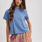 Willow Basic Relaxed Crop Knit Tee